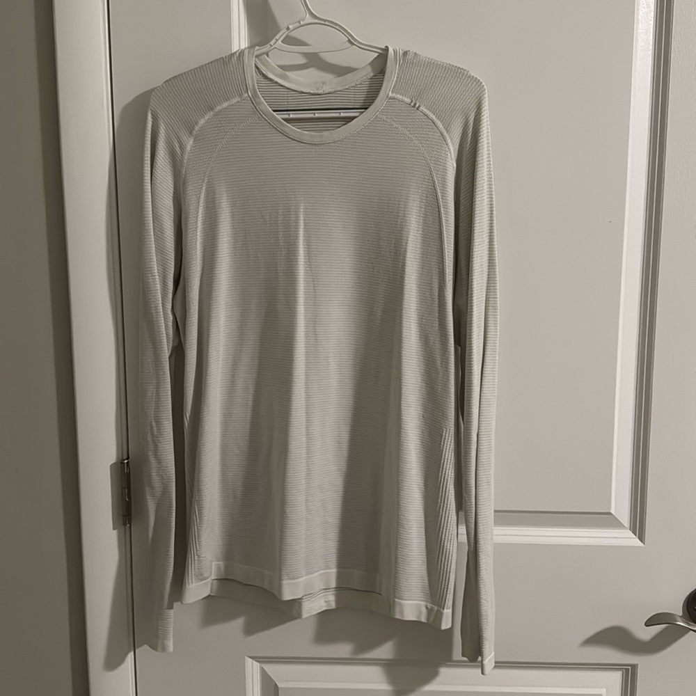 Lululemon Metal Vent Tech Long Sleeve White Men's M